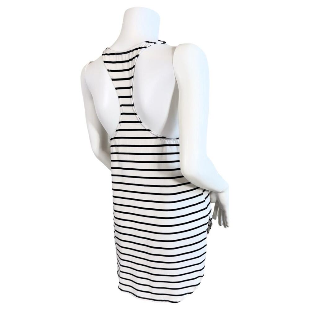 Tart Collections Racerback Black & White Stripe Tank SZ M $99 - Picture 6 of 10